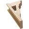Ekena Millwork 8-in W x 16-in D x 28-in H Funston Trad Rough Cedar Woodgrain TimberThane Outlooker, Primed Tan OUTUR080X16X28FST04RCPR - alternate 4